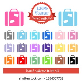 A set of stickers for the planner diary printable tourism travel suitcase case