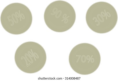 Set of stickers sale. Element business, vector design