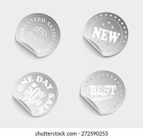 set of  stickers, vector illustration