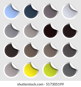 Set of stickers. Vector illustration