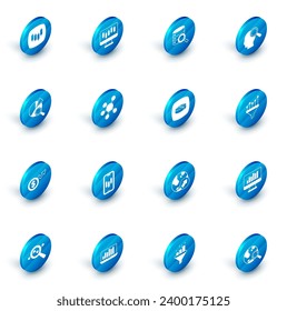 Set Stocks market growth graphs, Server, Search people, data analysis, Financial dollar, Project team base, Sales funnel with chart and Pie infographic icon. Vector