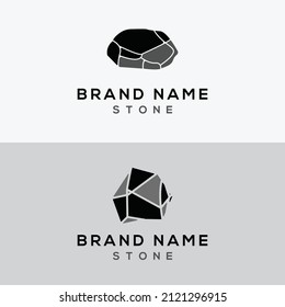 Set Stone logo Icon Design Template Vector Illustration
