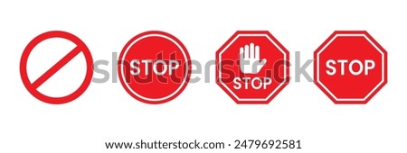 Image, Stock Photo No entry sign stop