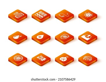 Set Stop virus, bacteria, Office folders, Clean water drop, Dirty, Bioengineering service, Headphones with speech bubble chat and Upload inbox icon. Vector