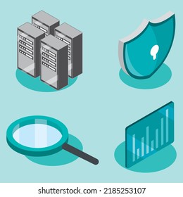 set storage tech isometric design