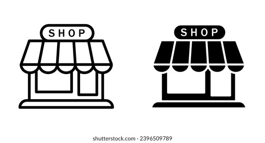 Set of store icon design. Store vector illustration