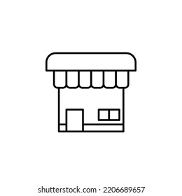 Set of store icon line design. Store vector illustration