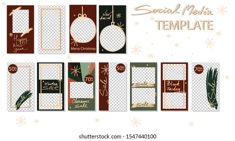 Set of stories for sale. Banner background, template photo. Can use for website, mobile app, poster, flyer, coupon, gift card, smartphone template, web design