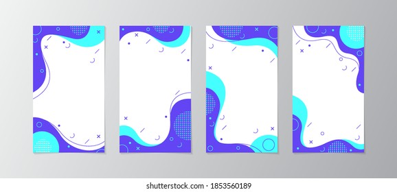 Conjunto plantillas historia Diseño
