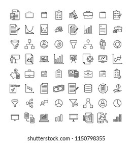 Set of strategy thin line icons. High quality pictograms of business. Modern outline style icons collection. 