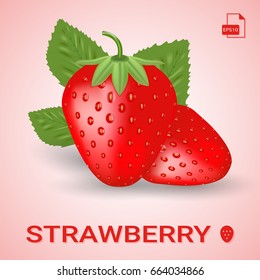 Set of strawberries. Different styles of strawberries illustrations. Can be used in your own design, illustration, appearance and etc.