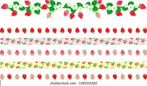 Conjunto de líneas decorativas de fresa