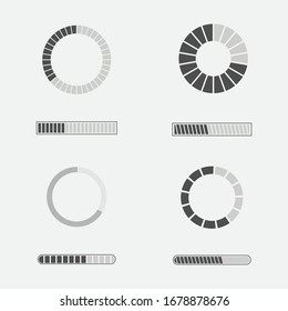 set of streaming icons for media.