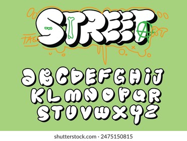 Vektorgrafik für Straßenschriftart festlegen