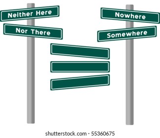 Set of Street Signs