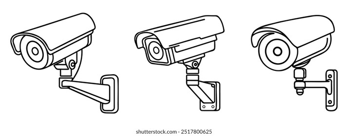 set street surveillance camera icon isolated. Vector illustration