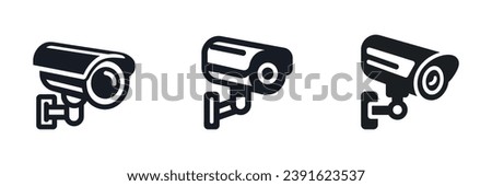 set street surveillance camera icon isolated. Vector illustration