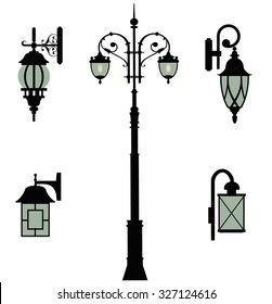 set of streetlights