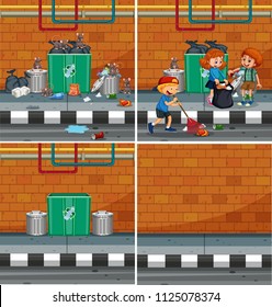 A Set of Streetside Element illustration