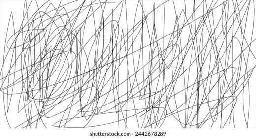 A set of strikethrough underlines. Brush stroke markers collection. Vector illustration of crossed scribble lines isolated on white background eps10.