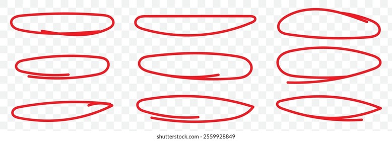 A set of strikethrough underlines. Brush stroke markers collection. Vector illustration of crossed scribble lines isolated on white background. eps 10.