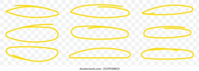 A set of strikethrough underlines. Brush stroke markers collection. Vector illustration of crossed scribble lines isolated on white background. eps 10.