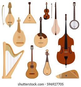 Image Domra Balalaikas Under White Background Stock Photo (Edit Now ...