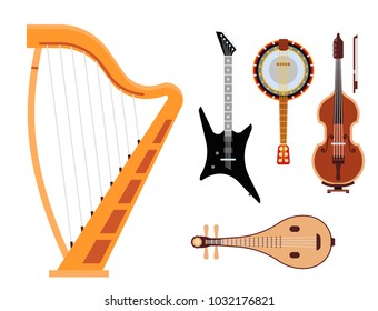 Set of stringed musical instruments 