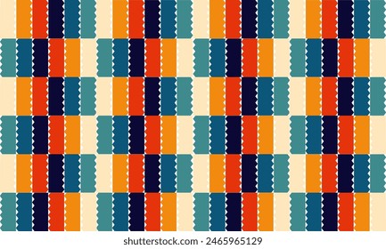 set of stripe, seamless geometric pattern, 70's year themes vintage strip repeat pattern, replete image design for fabric pattern or wallpaper
