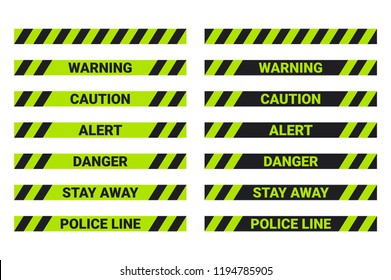 A set of Stripped Black Green lines