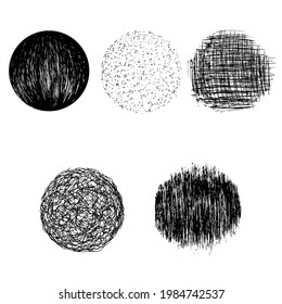 Conjunto de trazos, texturas gruesas.