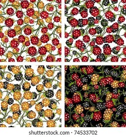 Set of structures from multi-colored berries