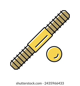 set stud bolt color icono vector. set stud bolt signo. símbolo aislado ilustración