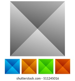 Set of studded tiles with pointed 3d effect