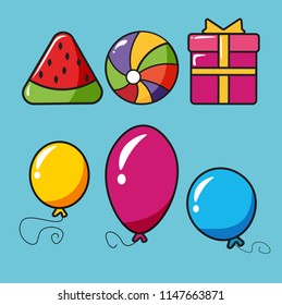 a set for studying the shape and color of the apertures