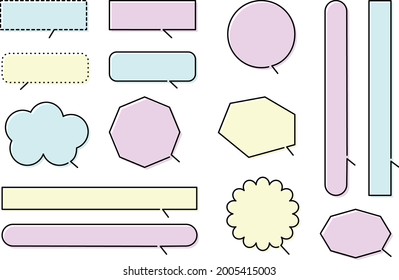 A set of stylish balloons in pale colors