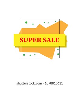 Set of stylish flat geometry vector banners. Transparent banners are clear in retro poster design style. Color and shape vintaj.