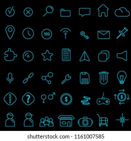 set of stylish icons for the site