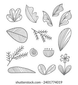 A set of stylized colors to decorate and fill the background. Sign, logo, design element, decoration. Graphic vector pattern