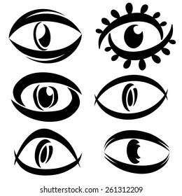 Similar Images, Stock Photos & Vectors of eye icon - 152468504 ...