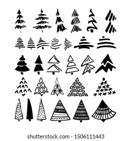 Christmas Tree Drawing Images Stock Photos Vectors