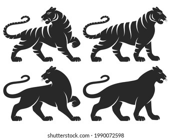 This is a Tiger Vector Logo Concept, Tiger Vector Clipart. Line art Tiger  Vector Illustration. 24790536 Vector Art at Vecteezy
