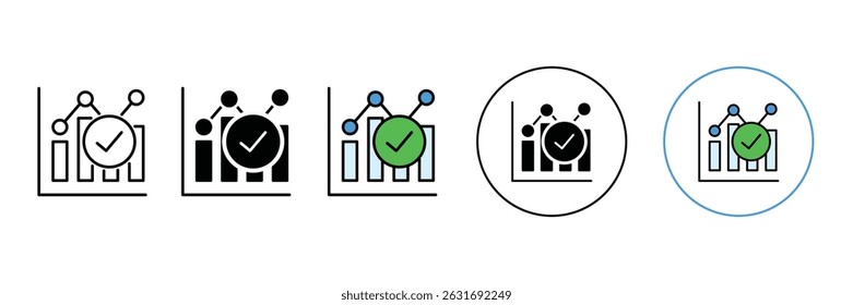 Set of Successful business graph icon collection. success graph, achievement, successful, strategy, goal symbol.