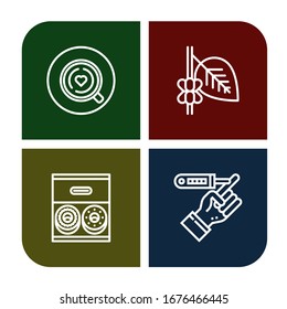 Conjunto de iconos de azúcar. Tales como Café, Donut, Diabetes , iconos azucareros