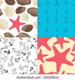 set of summer backgrounds
