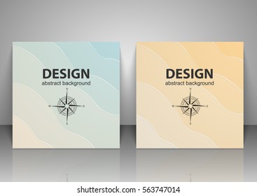 Set of summer banners. Vector Illustration.
