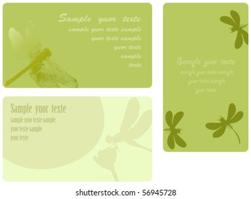 Set of summer cards, place for the text