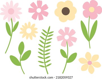 Ilustración del vector de flores de verano	