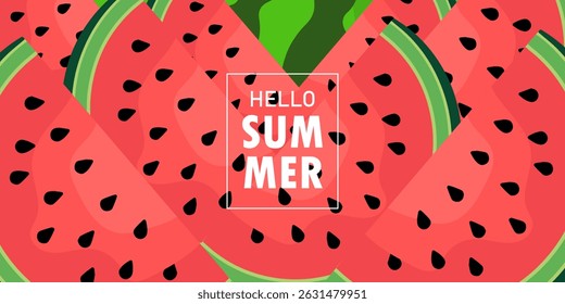 set of summer fruit in abstract poster, card, banner design, realistic juice pattern seamless background with fruits, lemon, watermelon, kiwi, cover template for brochure, flyer, and  restaurant use.