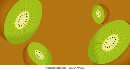 set of summer fruit in abstract poster, card, banner design, realistic juice pattern seamless background with fruits, lemon, watermelon, kiwi, cover template for brochure, flyer, and  restaurant use.